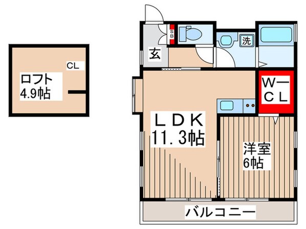 コンフォート・Sの物件間取画像